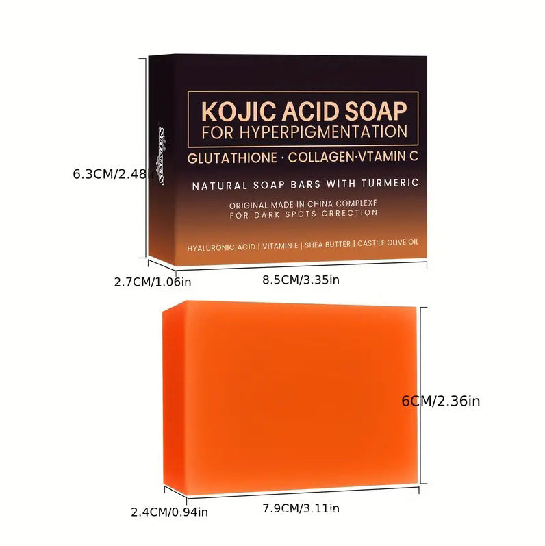 Brightening Skin Color Handmade Turmeric Kojic Acid Soap
