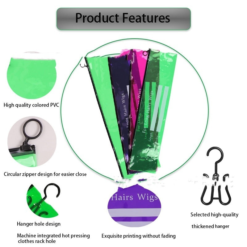 Wig Plastic Dustproof Storage Bag
